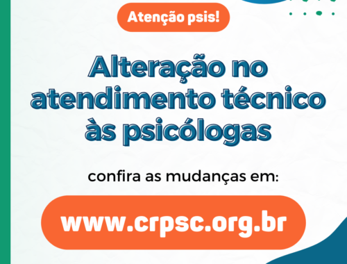 Alterações no atendimento do CRP-12