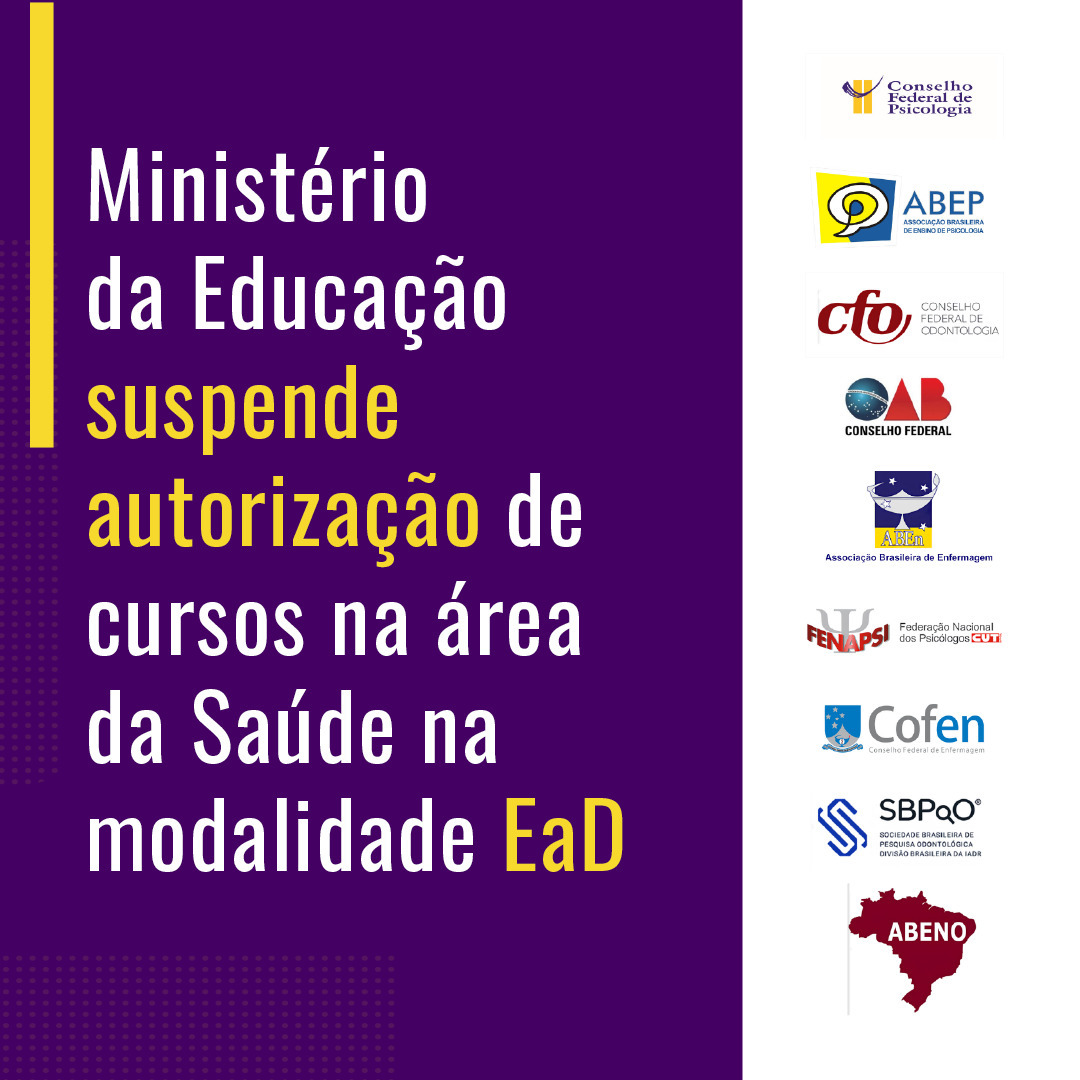 Ministério da Educação suspende temporariamente os processos de autorização de cursos EaD na área da Saúde