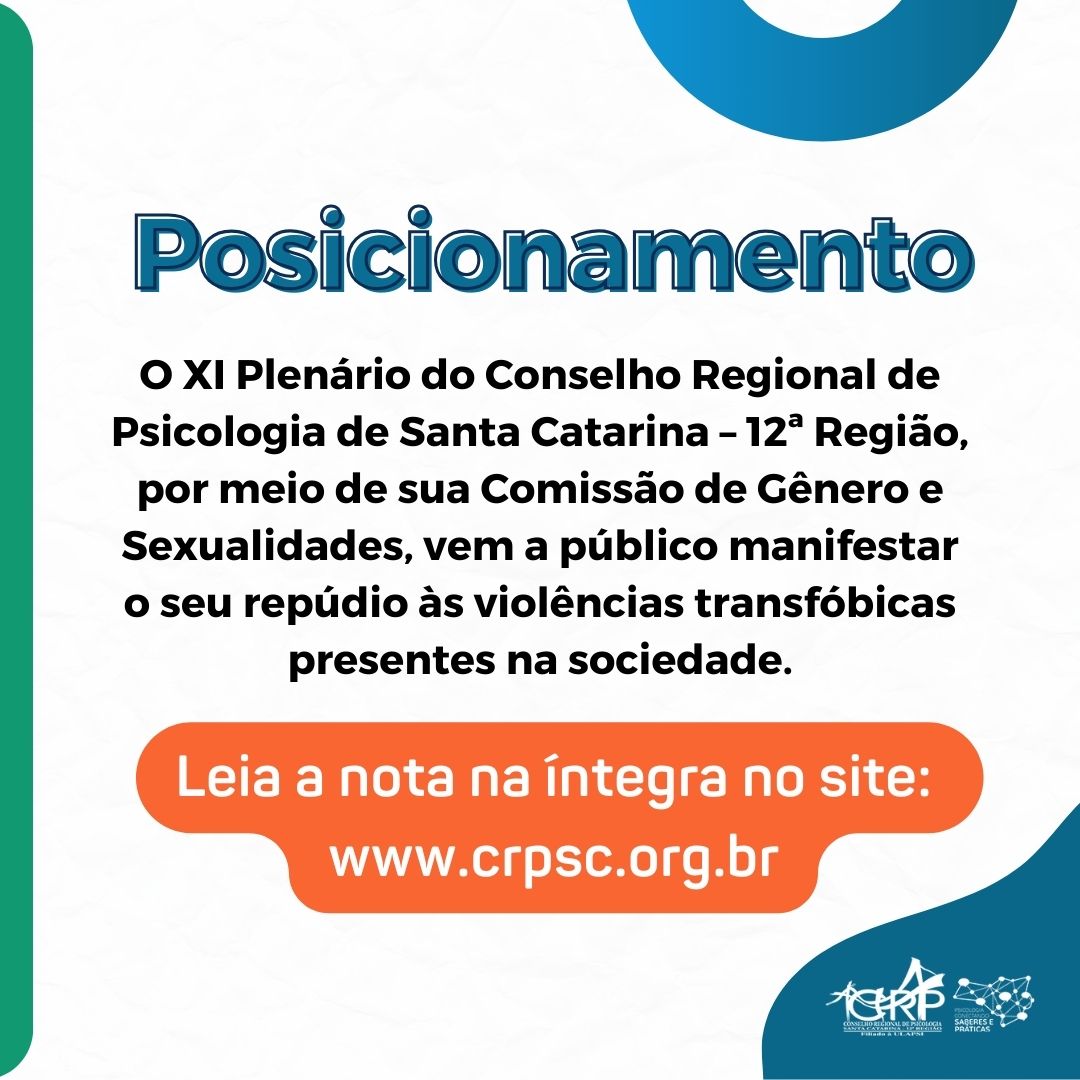 Posicionamento contra violências Transfóbicas presentes na sociedade