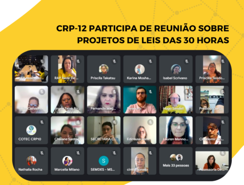 CRP-12 participa de reunião sobre projetos de leis das 30 horas