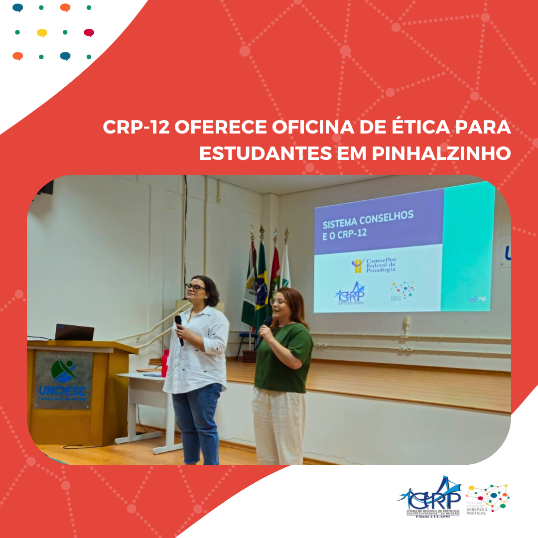 CRP-12 oferece Oficina de Ética para estudantes em Pinhalzinho