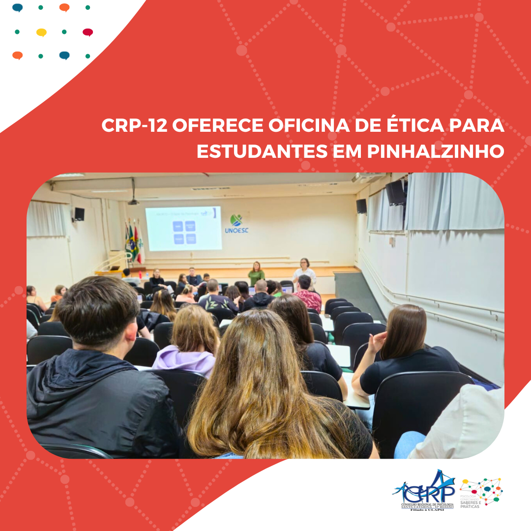 CRP-12 oferece Oficina de Ética para estudantes em Pinhalzinho