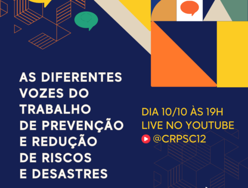 Live As diferentes vozes do trabalho de Prevenção e Redução de Riscos e Desastres