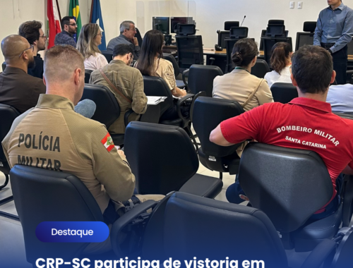 CRP-SC participa de vistoria em comunidade terapêutica em Criciúma