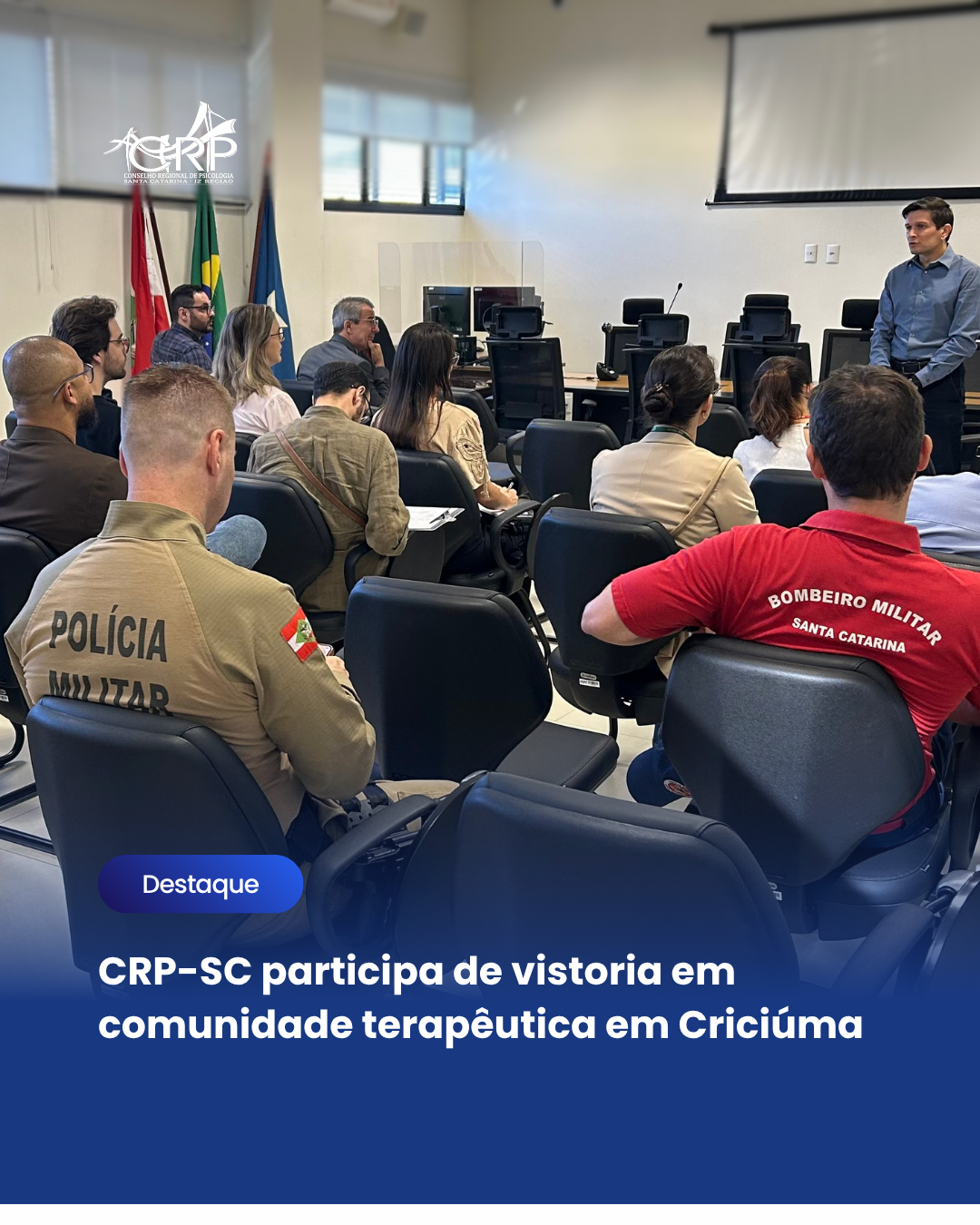 CRP-SC participa de vistoria em comunidade terapêutica em Criciúma