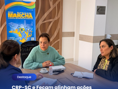CRP-SC e Fecam alinham ações para fortalecimento do SUAS em Santa Catarina