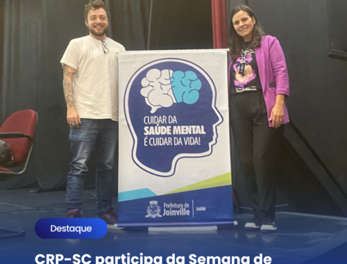 CRP-SC participa da Semana de Conscientização e Orientação sobre a Saúde Mental em Joinville