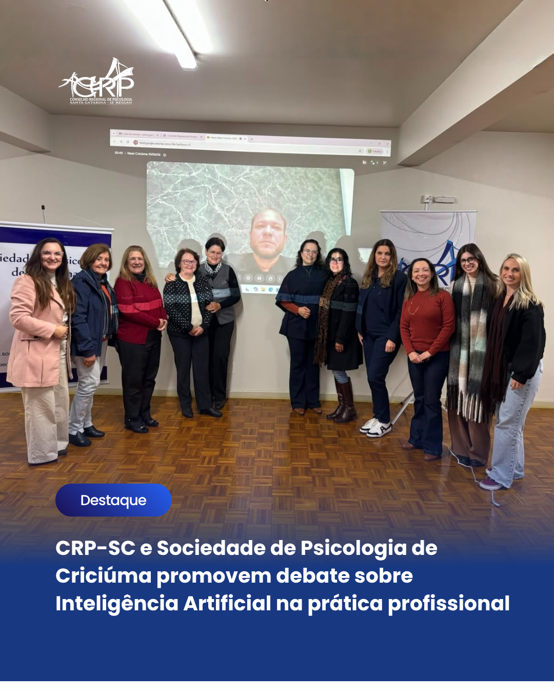 CRP-SC e Sociedade de Psicologia de Criciúma promovem debate sobre Inteligência Artificial na prática profissional