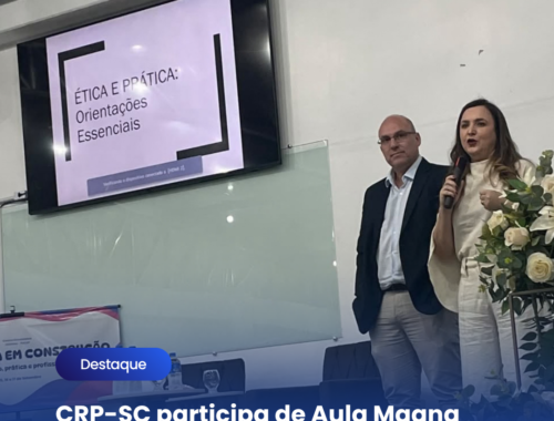 CRP-SC participa de Aula Magna sobre ética e prática profissional no Centro Universitário Univinte