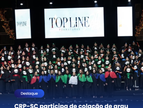 CRP-SC participa de colação de grau do curso de Psicologia da Faculdade Anhanguera de São José