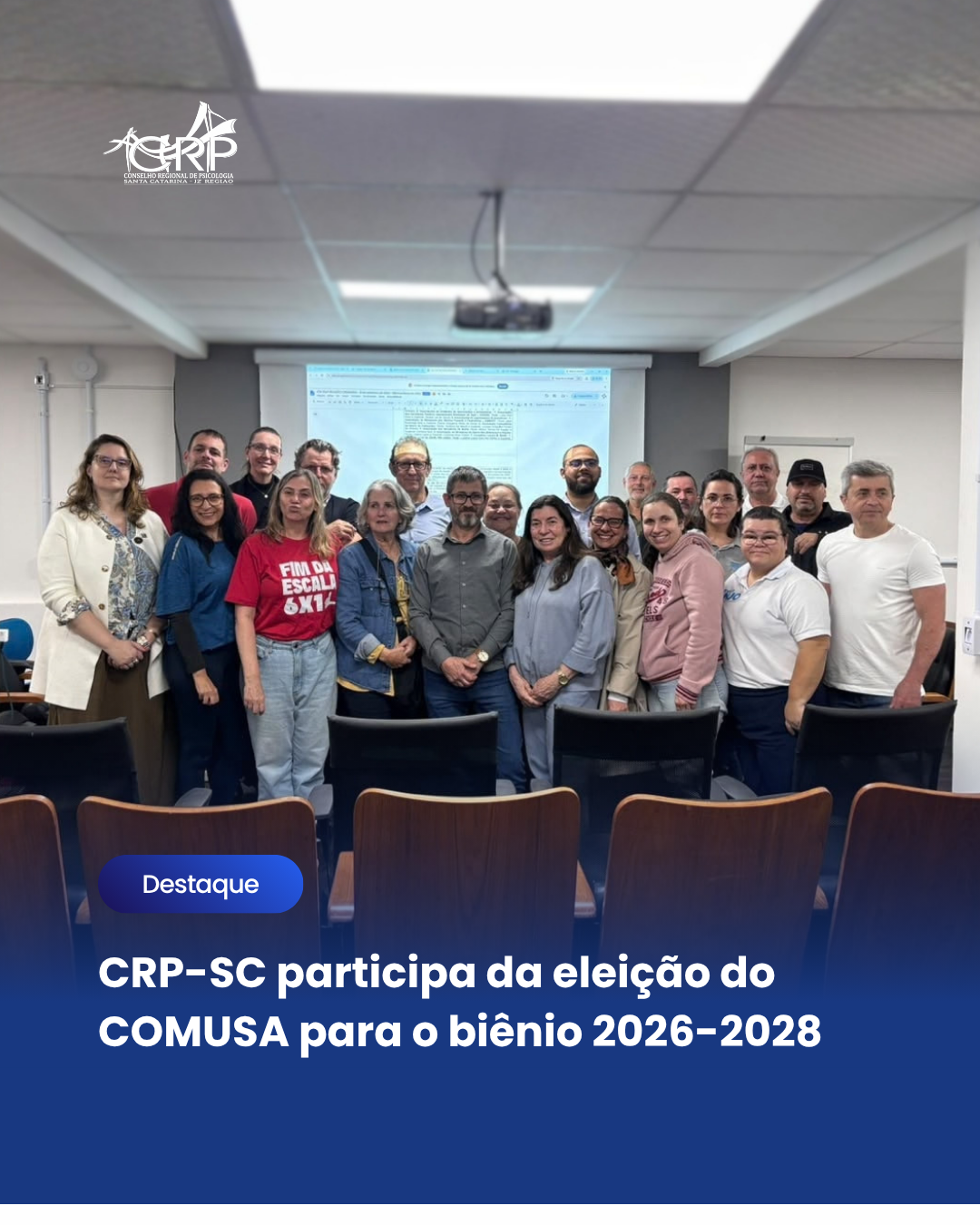 CRP-SC participa da eleição do COMUSA para o biênio 2026-2028