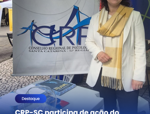 CRP-SC participa de ação do Setembro Amarelo em Criciúma