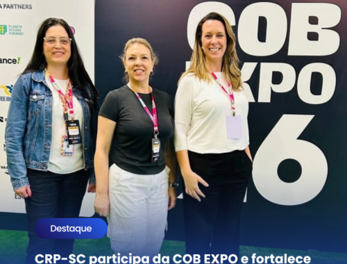 CRP-SC participa da COB EXPO e fortalece presença da Psicologia no esporte