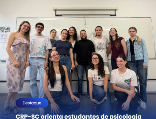 CRP-SC orienta estudantes de psicologia durante semana acadêmica da Univille